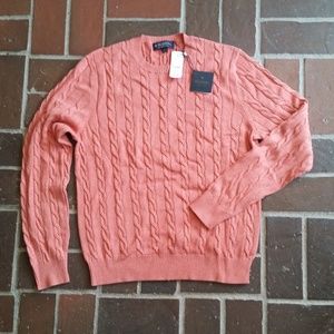 NWT Brooks Brothers Cabled Pullover Sweater